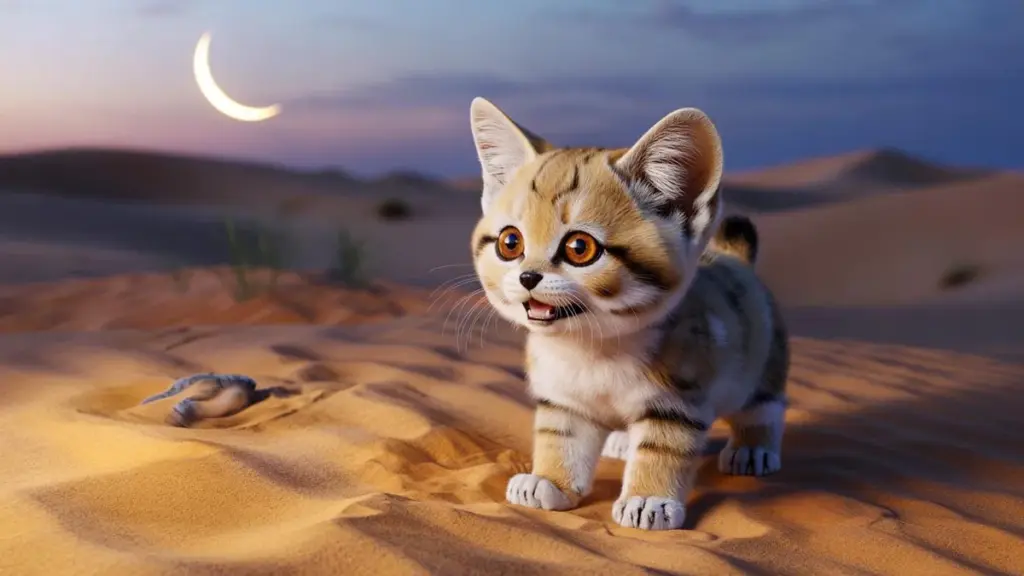 Öknarnas miniatyr-”hund”. Möt katten som skäller som en valp